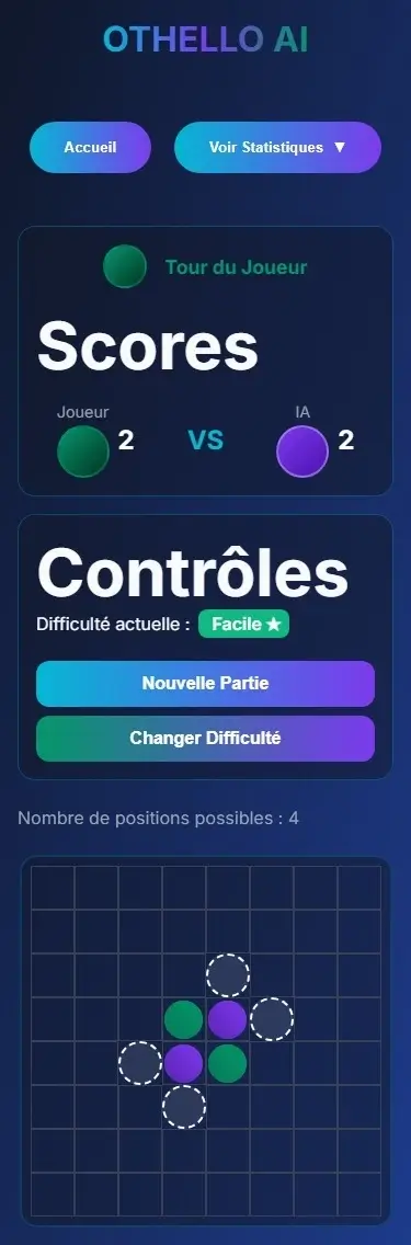 Othello AI Game - Projet Fullstack - screenshot 3