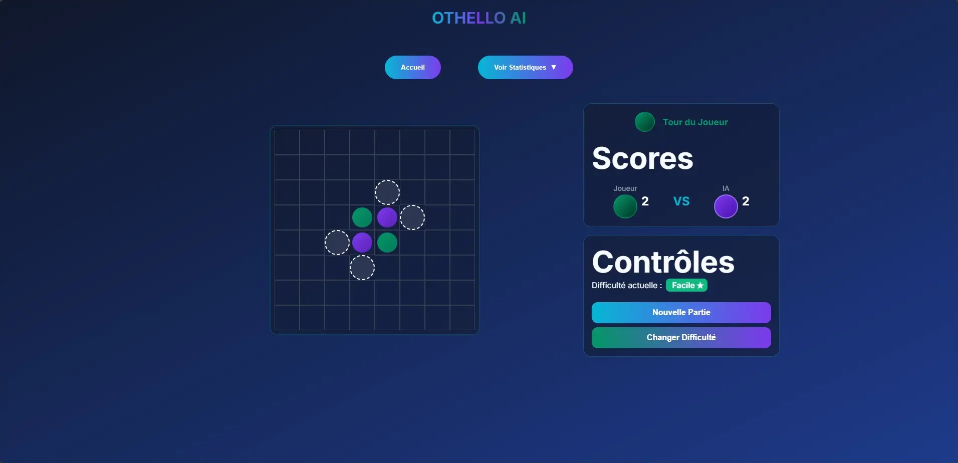 Othello AI Game - Projet Fullstack - screenshot 4