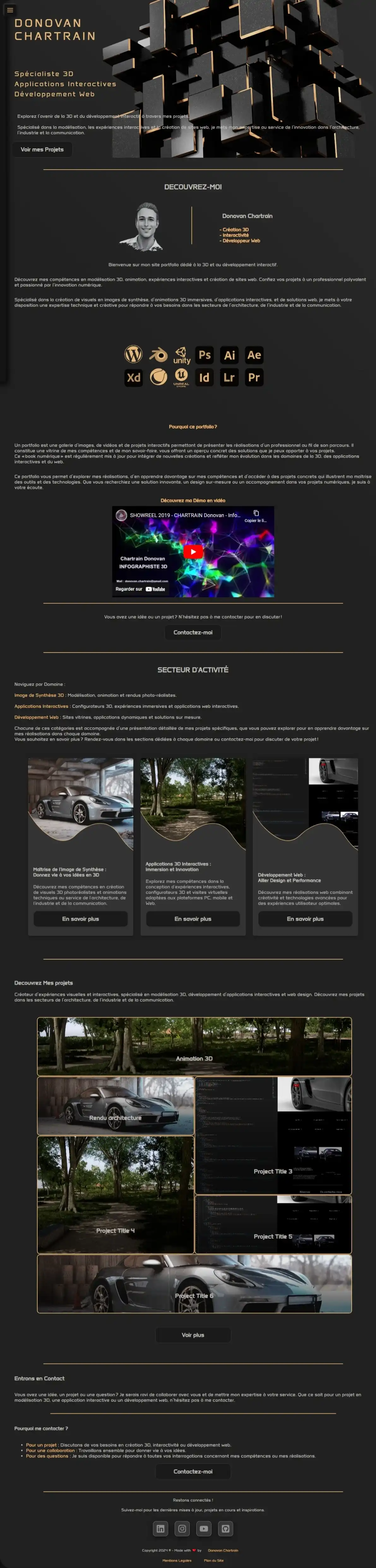 Portfolio Interactif (Ancienne version)