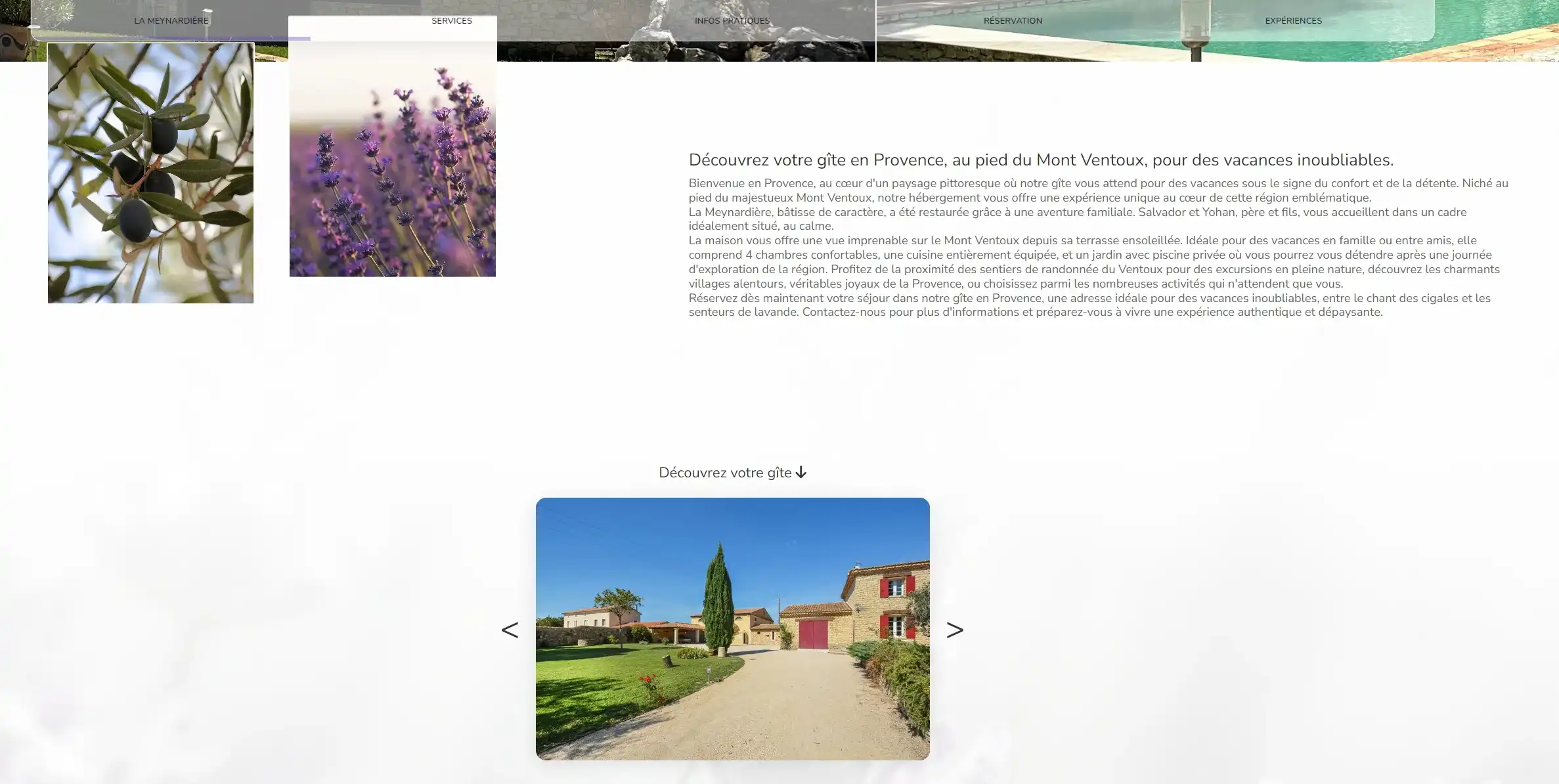Site Vitrine – La Meynardière - screenshot 3
