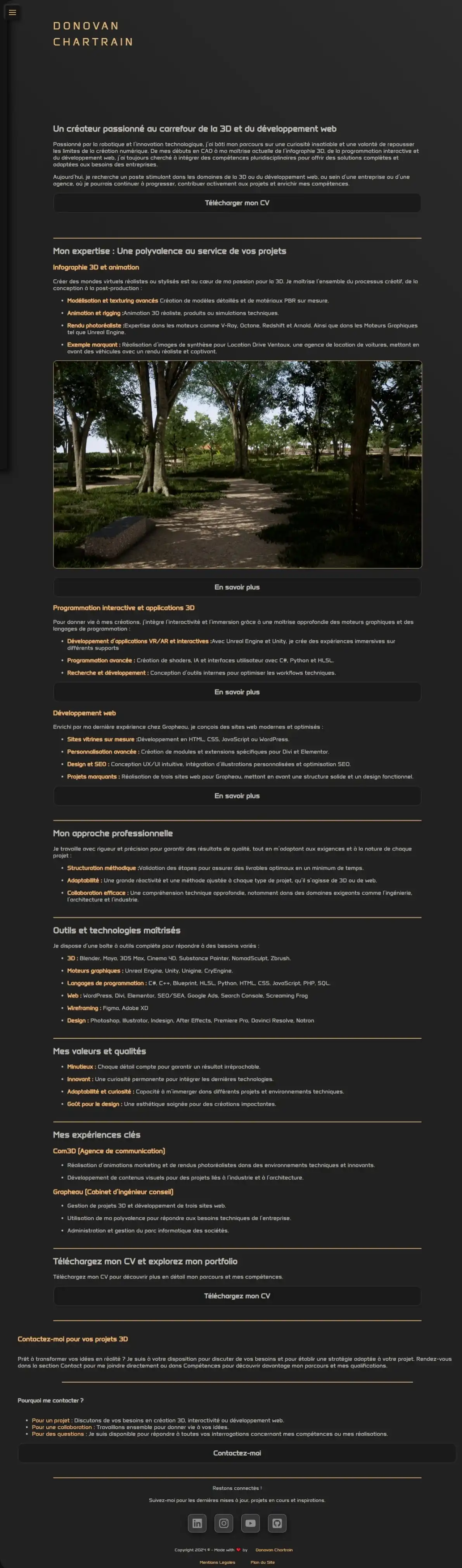 Portfolio Interactif (Ancienne version) - screenshot 2