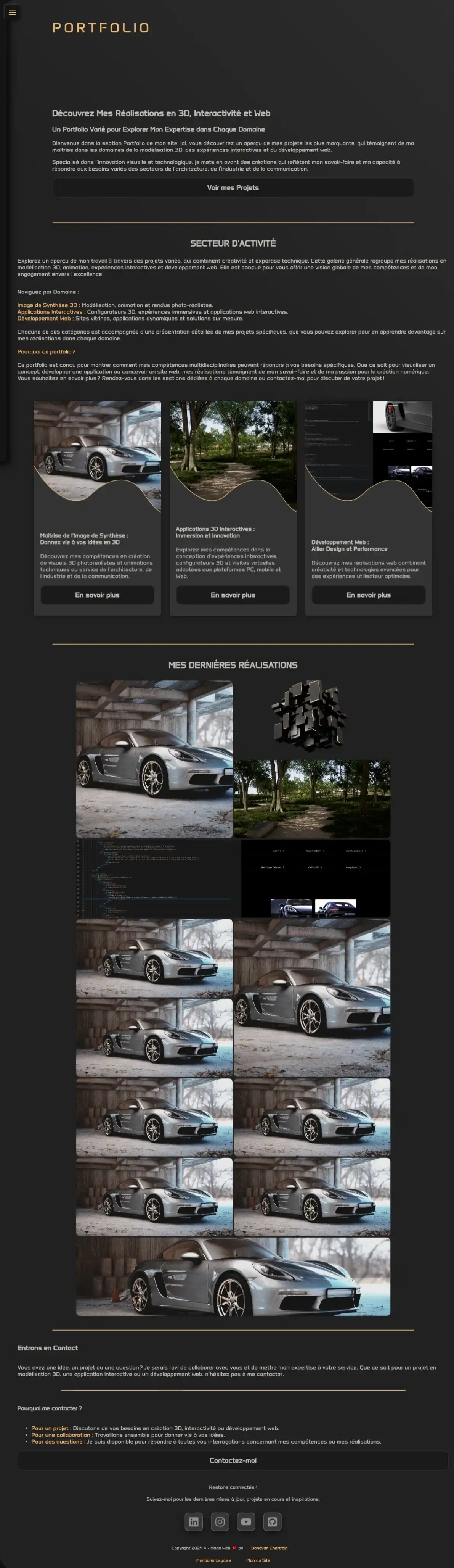 Portfolio Interactif (Ancienne version) - screenshot 4